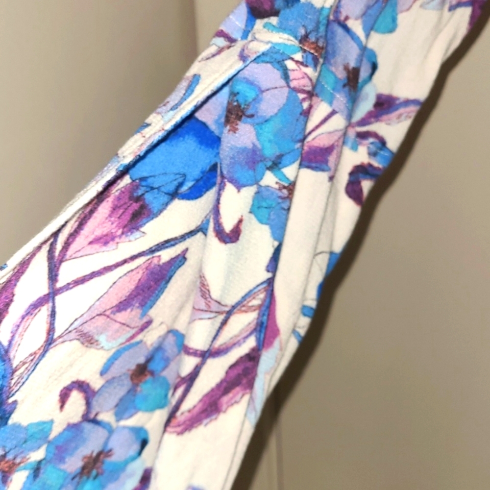 Free People Blue Teagan Long Sleeve Mini Dress - Picture 4 of 8